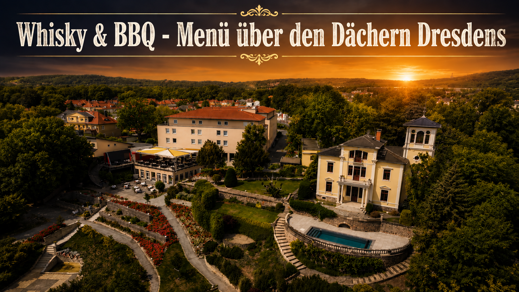 Whisky & BBQ - Menü über den Dächern Dresdens